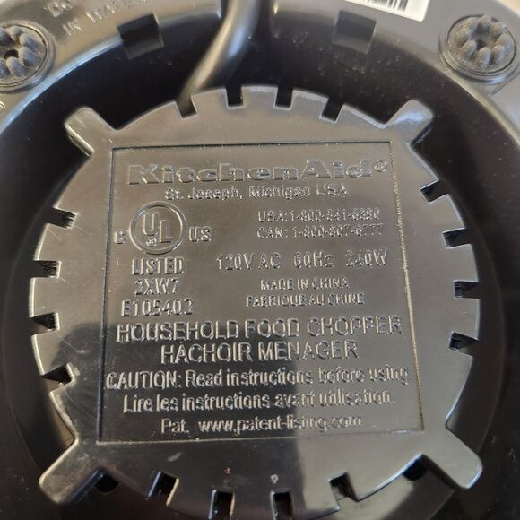 KitchenAid Mini Food Chopper Processor Blue Aqua Sky Kitchen Tool Tested Working - Picture 11 of 13